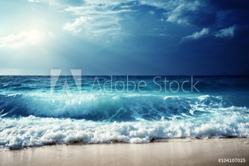 Picture of Waves at Seychelles beach